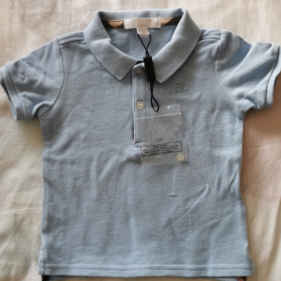 Burberry check polo